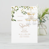 パーティーインハウスシャンパンタワー3ブライダルシャワー 招待状 (スタンド正面)