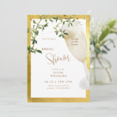 パーティーインハウスシャンパンブライダルシャワーインビタ 招待状 (スタンド正面)