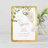 パーティーインハウスシャンパンブライダルシャワー 招待状 (スタンド正面)