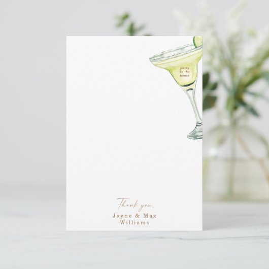 パーティーインハウスマルガリタ結婚の感謝 サンキューカード (スタンド正面)