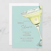 パーティーインハウスマルガリータターコイズシャワーInv 招待状 (正面/裏面)