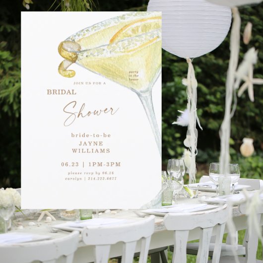 パーティーインハウスリモンチェロブライダルシャワー 招待状