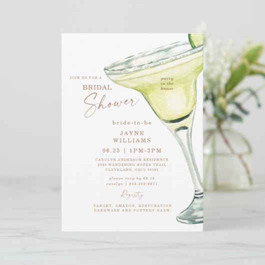 パーティーインハウスIIマルガリータブライダルシャワー 招待状 (スタンド正面)