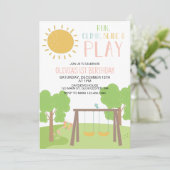 パーティーインパークプレイグラウンド誕生日 招待状 (スタンド正面)