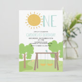 パーティーインパークプレイグラウンド1st誕生日 招待状 (スタンド正面)