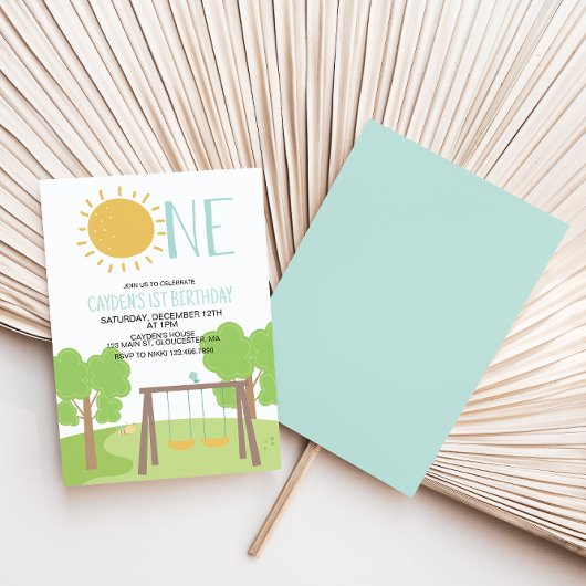パーティーインパークプレイグラウンド1st誕生日 招待状