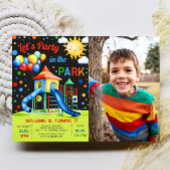 パーティーインパーク誕生日フォト招待状 招待状