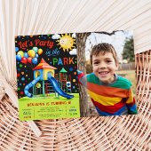 パーティーインパーク誕生日フォト招待状 招待状