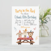 パーティーインパーク誕生日招待状 招待状 (スタンド正面)