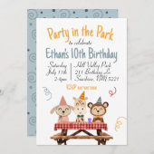 パーティーインパーク誕生日招待状 招待状 (正面/裏面)