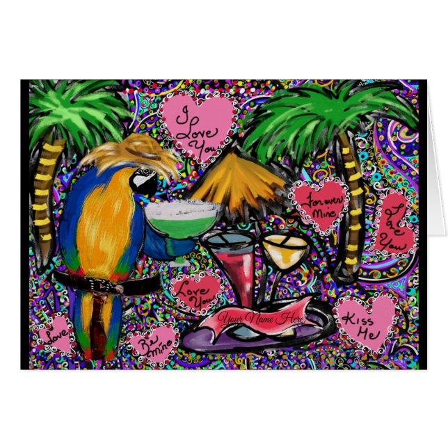 パーティーオウム=バレンタインデー (正面横)