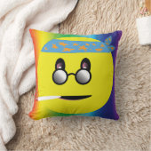 パーティーオンイエロー顔 クッション (ブランケット)