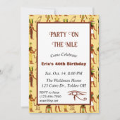 パーティーオンザニールエジプトテーマ 招待状 (正面)