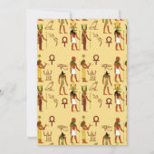 パーティーオンザニールエジプトテーマ 招待状 (裏面)