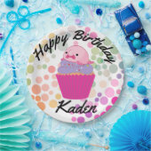 パーティーオン誕生日ブロブフィッシュ紙プレート ペーパープレート (パーティー)