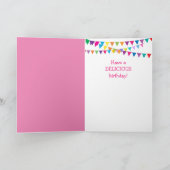 パーティーカウアンドカップケーキ誕生日 カード (内部)