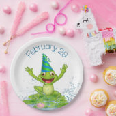 パーティーカエルうるう年誕生日 ペーパープレート (パーティー)