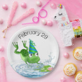 パーティーカエルうるう年誕生日 ペーパープレート (パーティー)