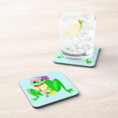 パーティーカエルのコースター – あなたの色 – 文字 コースター (右側)