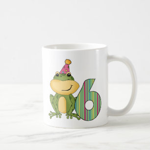 パーティーカエル6誕生日Tシャツとギフト コーヒーマグカップ