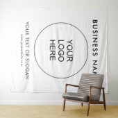 パーティーカスタムイベントセミナーロゴ文字背景 タペストリー (インサイチュ(横))