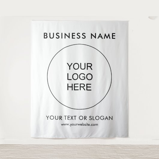 パーティーカスタムイベントセミナーロゴ文字背景 タペストリー (正面)