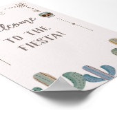 パーティーカスタムサインメキシコスカルサボスフィエスタ ポスター (角)