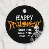 パーティーカスタムファミリーハロウィーン年次スケルトン フェイバータグ (正面)