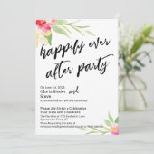 パーティーカスタムフローラ手書き後の幸せな 招待状 (スタンド正面)
