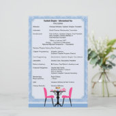 パーティーカスタムプログラム 便箋 (スタンド正面)