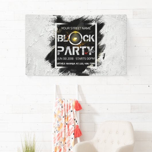 パーティーカスタム招待の禁止 横断幕 (インサイチュ)