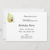 パーティーカスタム招待状カスタムリングや輪首付きキジ剤 招待状 (裏面)