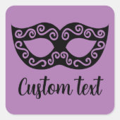 パーティーカスタム用の仮装マスクシール スクエアシール (正面)