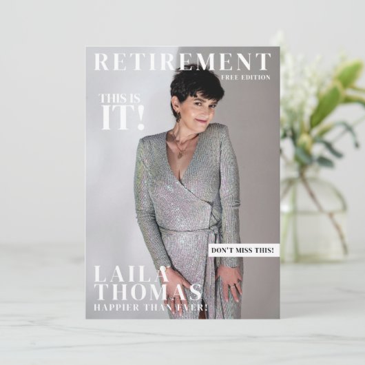 パーティーカスタム誌の表紙の写真 招待状 (スタンド正面)