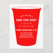 パーティーカップ招待状 インビテーションポストカード (正面)