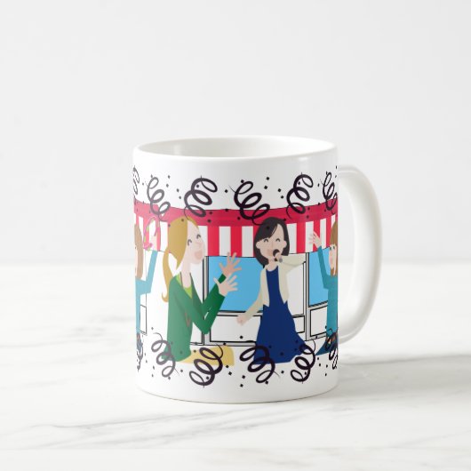 パーティーカラオケクラブ歌手・ナイトライフ コーヒーマグカップ (正面右)