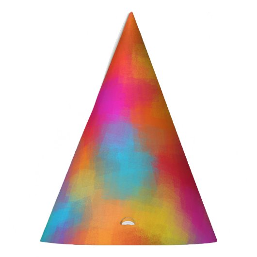 パーティーカラフルデザイントレンディーカスタムテンプレート パーティーハット (左)