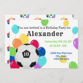 パーティーカラフルバルーンサッカーボールスポーツ誕生日 (正面/裏面)