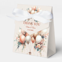 パーティーカラフルホワイトピーチフローラバルーン