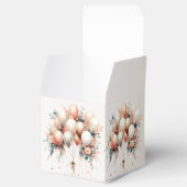 パーティーカラフルホワイトピーチフローラバルーン フェイバーボックス (オープン)