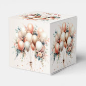 パーティーカラフルホワイトピーチフローラバルーン フェイバーボックス (裏面サイド)