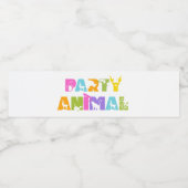 パーティーカラフル生誕会 ペットボトルラベル (シングルラベル)