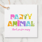 パーティーカラフル誕生日メッセージカード フェイバータグ (正面)