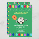 パーティーカラフル風船サッカーボールおもしろい顔 (正面/裏面)