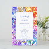 パーティーカラークリスタルジェムストーン結婚式 プログラム (スタンド正面)