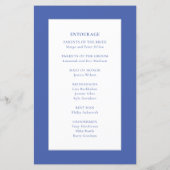 パーティーカラークリスタルジェムストーン結婚式 プログラム (裏面)