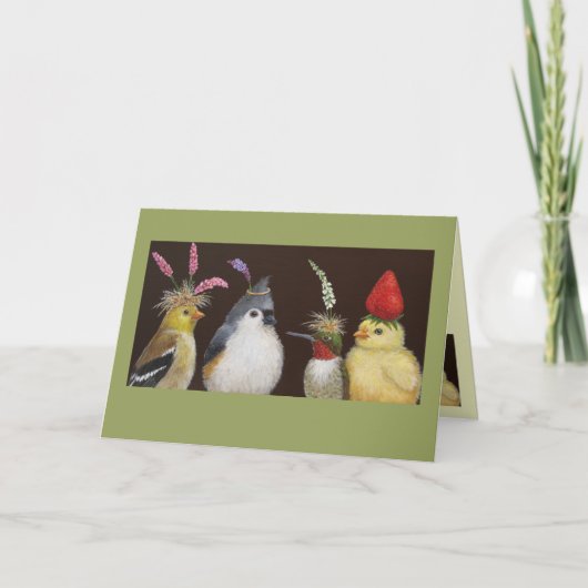 パーティーカードの鳥 カード (正面)