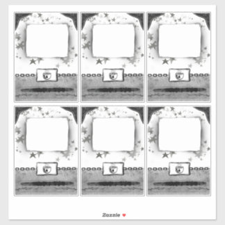 パーティーカードシールプランナーまたは名前をカスタムする シール