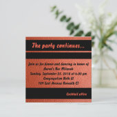 パーティーカードバスケバー（ユダヤ教の）バル・ミツバーコレクション 招待状 (スタンド正面)