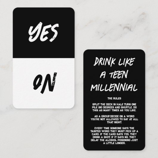 パーティーカード 名刺 (正面/裏面)